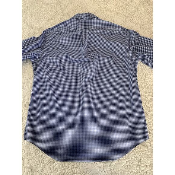 POLO RALPH LAUREN Men’s Long Sleeve Button Up Shirt Size Large Blue White Check - Picture 6 of 16